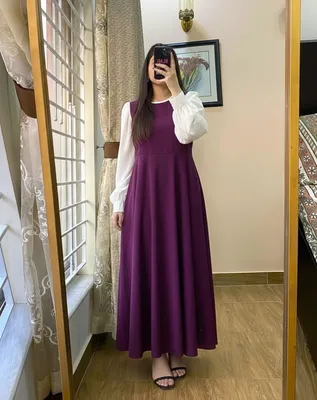 1 Pc Women's Stitched Georgette Plain Maxi thumbnail 2