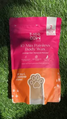 Meow Club 10 Min Painless Body Wax Orange Hair Removal Powder for Women thumbnail 2