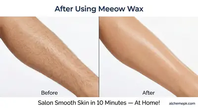 Meow Club 10 Min Painless Body Wax Orange Hair Removal Powder for Women thumbnail 8