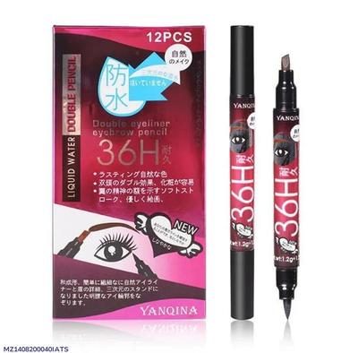 Waterproof Eyeliner Pencil 36H Dual Tip Eyebrow Pencil thumbnail 8