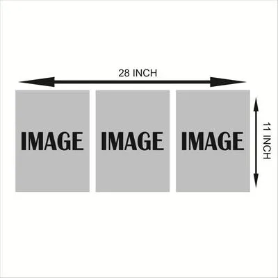 Islamic Calligraphy Wall Art Set of 3 Black Gold Modern Home Decor thumbnail 2