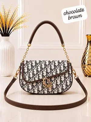 Women's Leather Plain Shoulder Bag