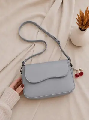 Women's Leather Plain Shoulder Bag