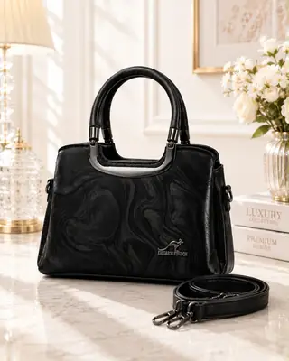 Women's Leather Printed Shoulder Bag