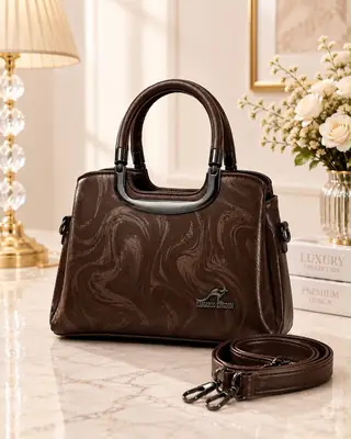 Women's Leather Plain Shoulder Bag