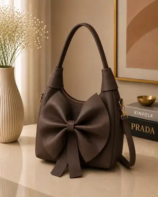 Women's Leather Plain Shoulder Bag