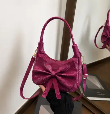 Women's Leather Plain Shoulder Bag