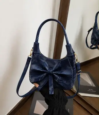 Women's Leather Printed Shoulder Bag