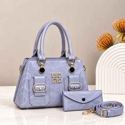 Women's Leather Plain Shoulder Bag