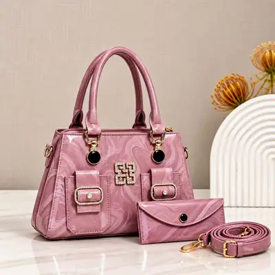 Women's Leather Plain Shoulder Bag