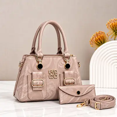 Women's Leather Plain Shoulder Bag