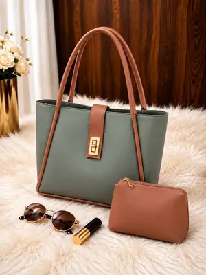Women's Leather Plain Shoulder Bag