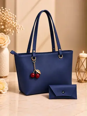 Women's Leather Plain Shoulder Bag