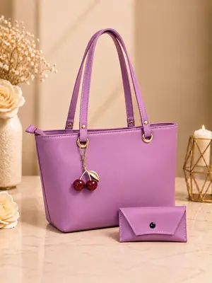 Women's Leather Plain Shoulder Bag