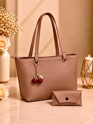 Women's Leather Plain Shoulder Bag