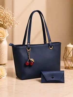 Women's Leather Plain Shoulder Bag