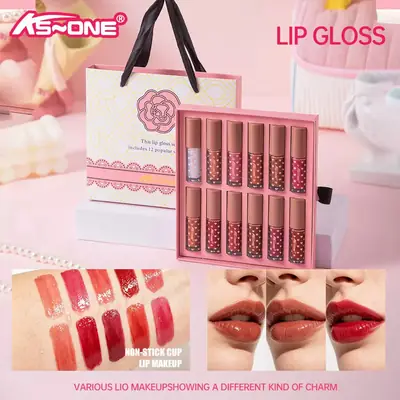 Bold Coverage Lip Gloss 100 g - 12 Pcs