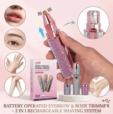 2-in-1 Rechargeable Eyebrow & body Trimmer thumbnail 6