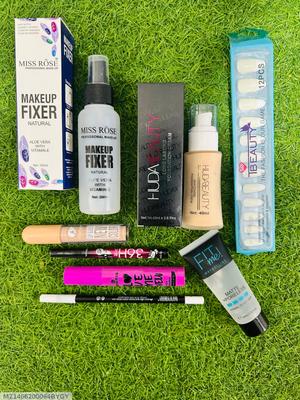 8 in 1 Makeup Set Miss Rose Huda Maybelline Peel Off Nails thumbnail 3