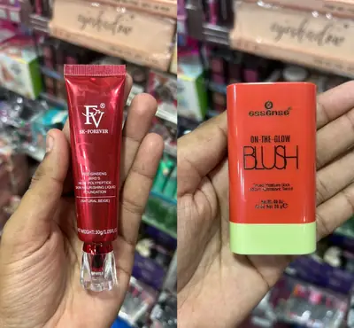 2 in 1 Cream Makeup Deal - Foundation and Blushes Set thumbnail 2