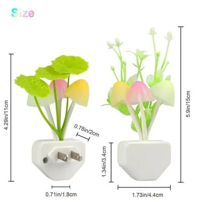 Rechargeable Mushroom Night Light with Sensor thumbnail 2
