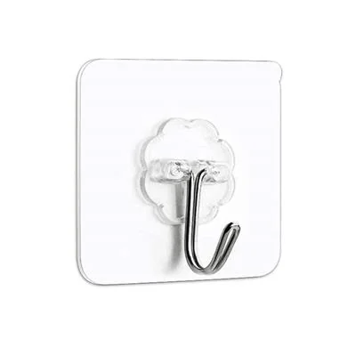 10 Pcs Silver Metal Wall Hooks for Home Office