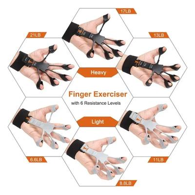 Adjustable Silicone Finger Gripper 11-21LB for Hand Therapy thumbnail 4