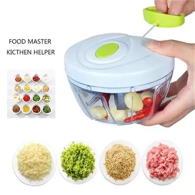 Manual Food Chopper ABS Plastic Multi-Color Portable Kitchen Tool