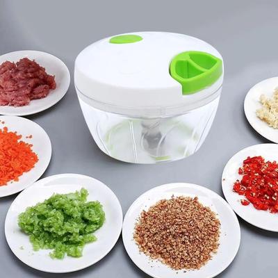 Manual Food Chopper ABS Plastic Multi-Color Portable Kitchen Tool thumbnail 2