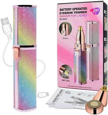Rechargeable Facial Trimmer Rose Gold USB-C thumbnail 3