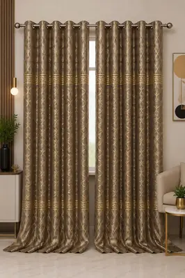 Luxurious 1 Pc Velvet Textured Curtains