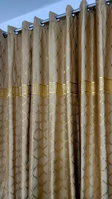 Luxurious 1 Pc Velvet Textured Curtains thumbnail 2