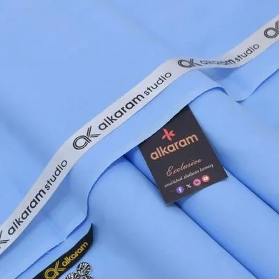 Soft Cotton Plain Blue Suit for Men Summer Wear thumbnail 2