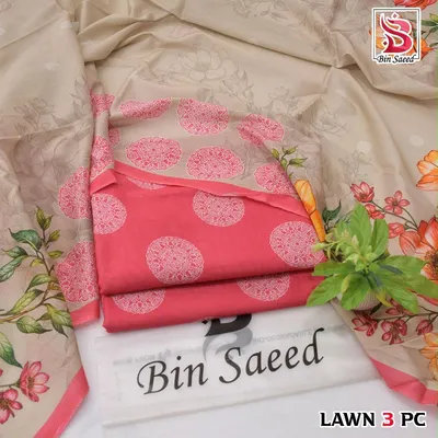 Stylish 3 Pcs Women's Unstitched Digital Print Suit thumbnail 8