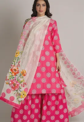 Stylish 3 Pcs Women's Unstitched Digital Print Suit thumbnail 9