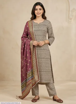 Stylish 3 Pcs Women's Unstitched Digital Print Suit