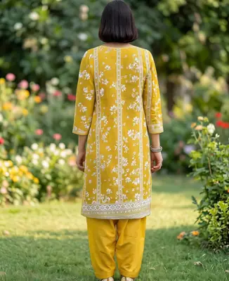 Stylish 3 Pcs Women's Unstitched Lawn Digital Print Suit thumbnail 4