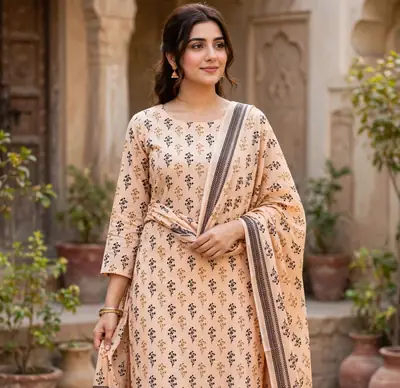 Stylish 3 Pcs Women's Unstitched Lawn Digital Print Suit thumbnail 3