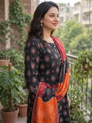 Stylish 3 Pcs Women's Unstitched Lawn Digital Print Suit thumbnail 3