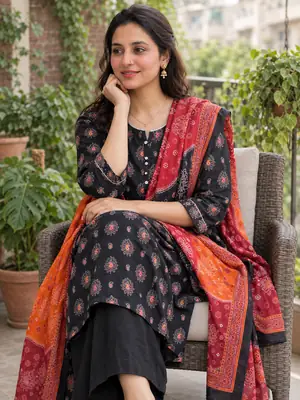 Stylish 3 Pcs Women's Unstitched Lawn Digital Print Suit thumbnail 7