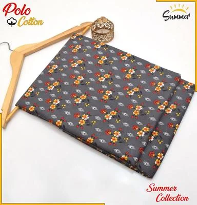 2 Pcs Women's Unstitched Printed Suit