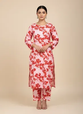 Women Unstitched Printed Suit White 2 Pcs Micro Polo Cotton thumbnail 7