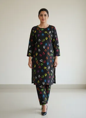 Stylish 2 Pcs Women's Unstitched Printed Suit thumbnail 3