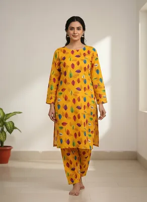 Stylish 2 Pcs Women's Unstitched Printed Suit thumbnail 3