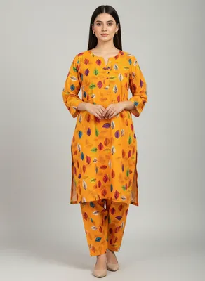 Stylish 2 Pcs Women's Unstitched Printed Suit thumbnail 5