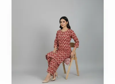 Stylish 2 Pcs Women's Unstitched Printed Suit thumbnail 3