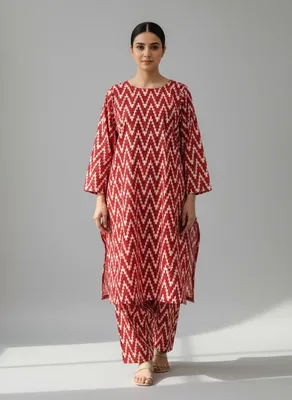 Stylish 2 Pcs Women's Unstitched Printed Suit thumbnail 7