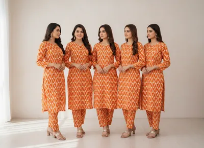Stylish 2 Pcs Women's Unstitched Printed Suit thumbnail 9