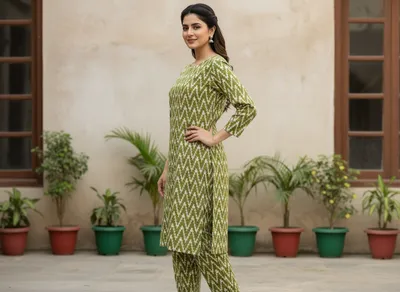 Stylish 2 Pcs Women's Unstitched Printed Suit thumbnail 2