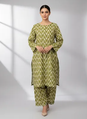 Stylish 2 Pcs Women's Unstitched Printed Suit thumbnail 6